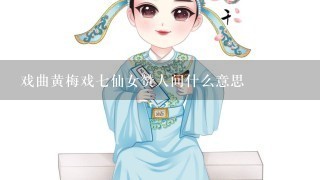 戏曲黄梅戏7仙女赞人间什么意思