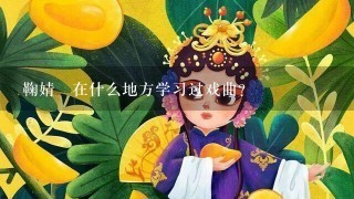 鞠婧祎在什么地方学习过戏曲？